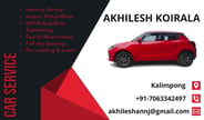 Red Black Modern Corporate Business Card